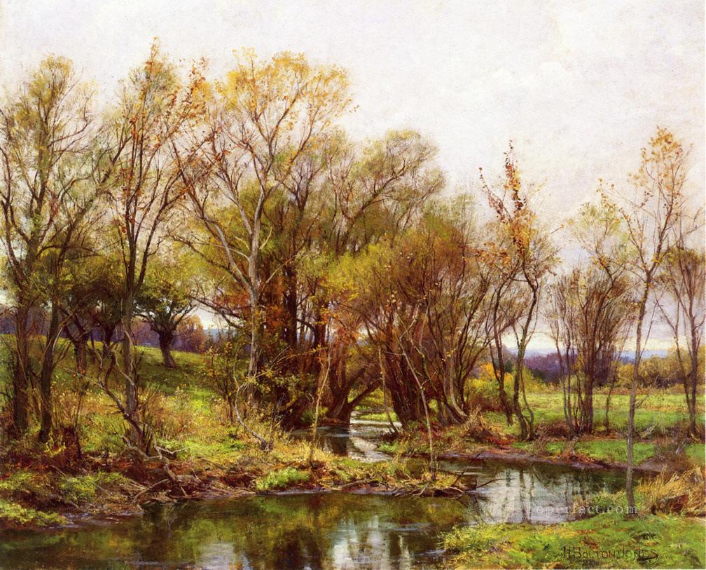 The Brook Morning scenery Hugh Bolton Jones Landscapes Oil Paintings